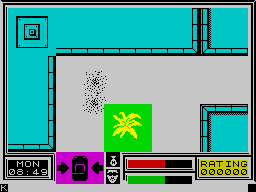 Miami Vice (ZX Spectrum) screenshot: Little crash