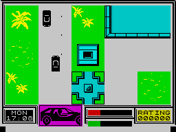 Miami Vice (ZX Spectrum) screenshot: Shooting