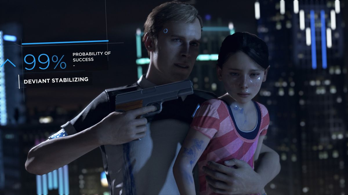 Detroit: Become Human (PlayStation 4) screenshot: The negotiations are proceeding rather well