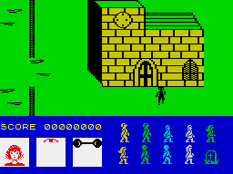 Friday the 13th (ZX Spectrum) screenshot: Church