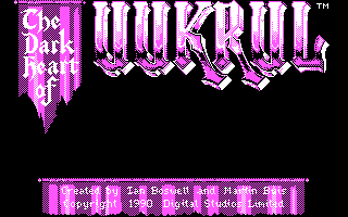 The Dark Heart of Uukrul (DOS) screenshot: Title Screen (CGA)