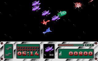 Leviathan (Atari ST) screenshot: More fuel, protected by enemies