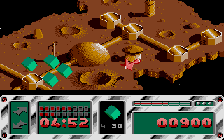 Leviathan (Atari ST) screenshot: Rotating cube formation