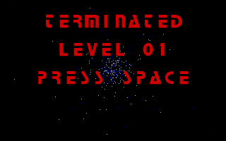 Cyber Marine (DOS) screenshot: Game Over!