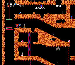 Screenshot of Spelunker (NES, 1983) - MobyGames