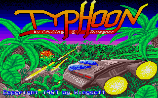 Typhoon (Atari ST) screenshot: Title screen