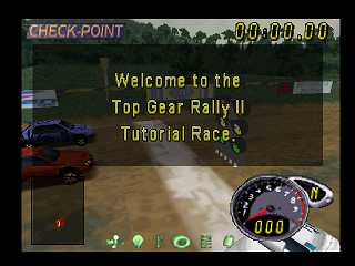 Top Gear Rally 2 (Nintendo 64) screenshot: Tutorial race