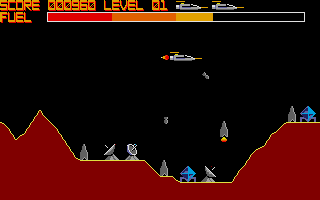 Deathstrike (Atari ST) screenshot: Dropping bombs