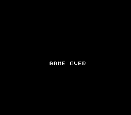 Chester Field: Ankoku Shin e no Chōsen (NES) screenshot: Game Over