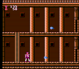 Chester Field: Ankoku Shin e no Chōsen (NES) screenshot: Flying eyes