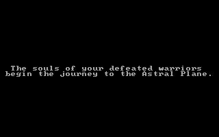 Phantasie III: The Wrath of Nikademus (DOS) screenshot: Just when you thought it was over...