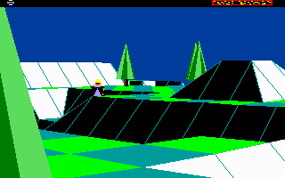 The Sentry (DOS) screenshot: A clone of yourself can just be seen