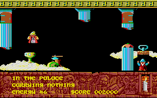 Sorcery+ (Atari ST) screenshot: But how do I free this sorcerer?