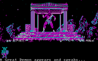 Phantasie III: The Wrath of Nikademus (DOS) screenshot: Your soul is weighed and found wanting