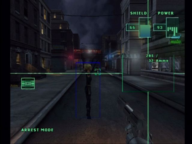 RoboCop (Xbox) screenshot: Shoot an enemy's gun and they'll surrender.