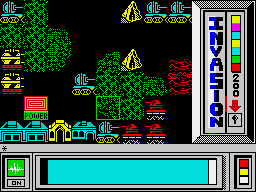 Invasion (ZX Spectrum) screenshot: Battle