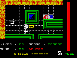 Hideous (ZX Spectrum) screenshot: Game starts