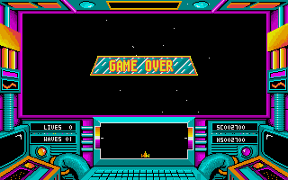 3D Galax (Atari ST) screenshot: They got me