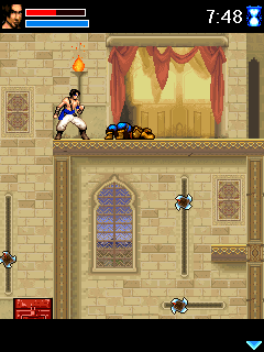 Prince of Persia: The Sands of Time (J2ME) screenshot: Stay down