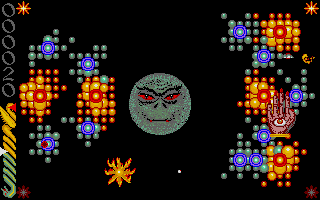 Wicked (Atari ST) screenshot: Fighting the hand