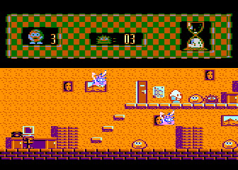 Włóczykij (Atari 8-bit) screenshot: Level 4
