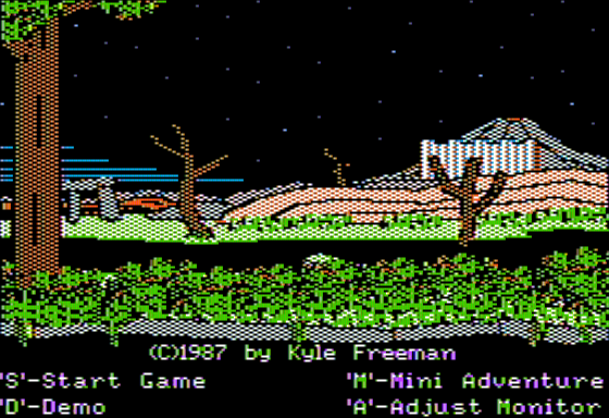 Dark Lord (Apple II) screenshot: Main Menu