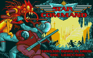 Star Command (Atari ST) screenshot: Title screen