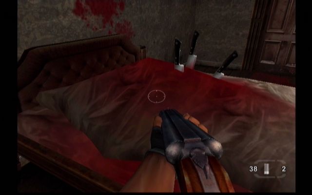 TimeSplitters: Future Perfect (Xbox) screenshot: Blood makes a welcome return!