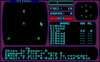 Star Command (Atari ST) screenshot: I better fire now