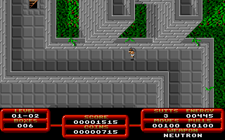 Oxxonian (Atari ST) screenshot: Near the exit of level 1