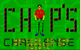 Chip's Challenge (DOS) screenshot: Title Screen