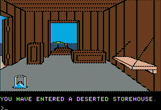 Dark Lord (Apple II) screenshot: A Fishing Hut