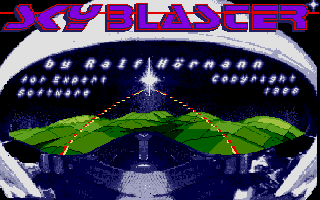 Skyblaster (Atari ST) screenshot: Title screen