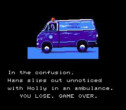 Die Hard (NES) screenshot: Game over #2