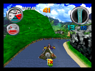 Hydro Thunder (Nintendo 64) screenshot: In air