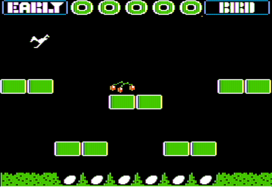 Early Bird (Apple II) screenshot: Starting a Level