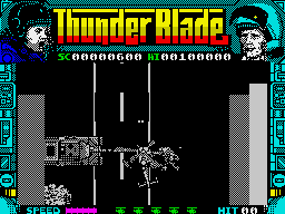 ThunderBlade (ZX Spectrum) screenshot: Mayday!