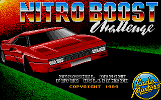 Nitro Boost Challenge (Atari ST) screenshot: Title screen