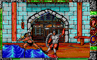 Conan: The Cimmerian (DOS) screenshot: Armored enemy