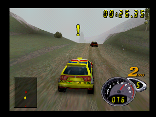 Top Gear Rally 2 (Nintendo 64) screenshot: Warning!