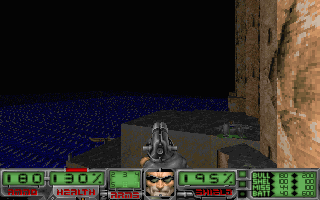 HacX (DOS) screenshot: Taking a boat ride once again, the hacker arrives at Alcatraz.