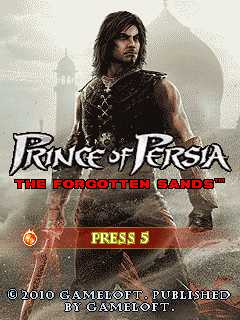 Prince of Persia: The Forgotten Sands (J2ME) screenshot: Title screen