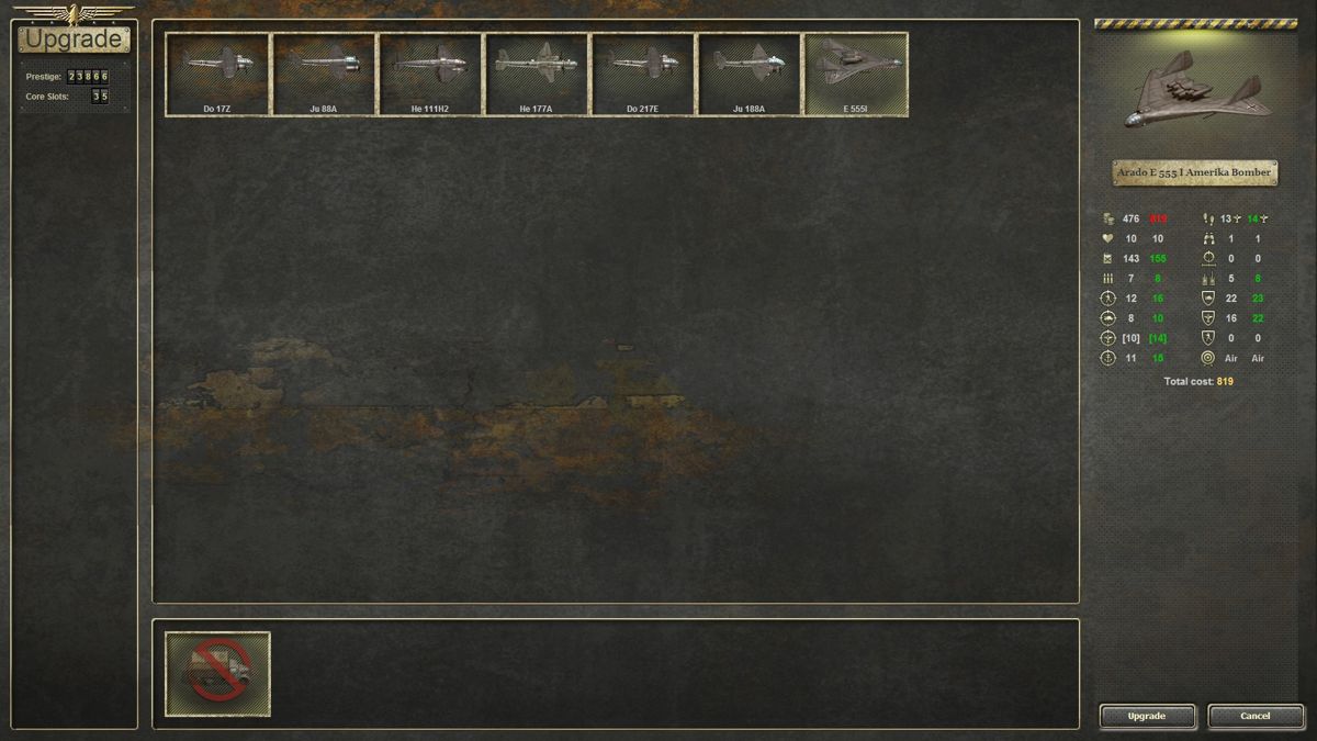 Panzer Corps: Wehrmacht (Windows) screenshot: Amerika Bomber is a versatile unit but best suited for sinking enemy ships