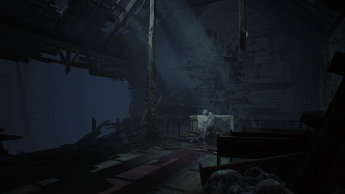 Resident Evil 7: Biohazard - End of Zoe (PlayStation 4) screenshot: Somebody likes the theatrics