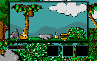 Little Puff in Dragonland (Atari ST) screenshot: Goodies to collect