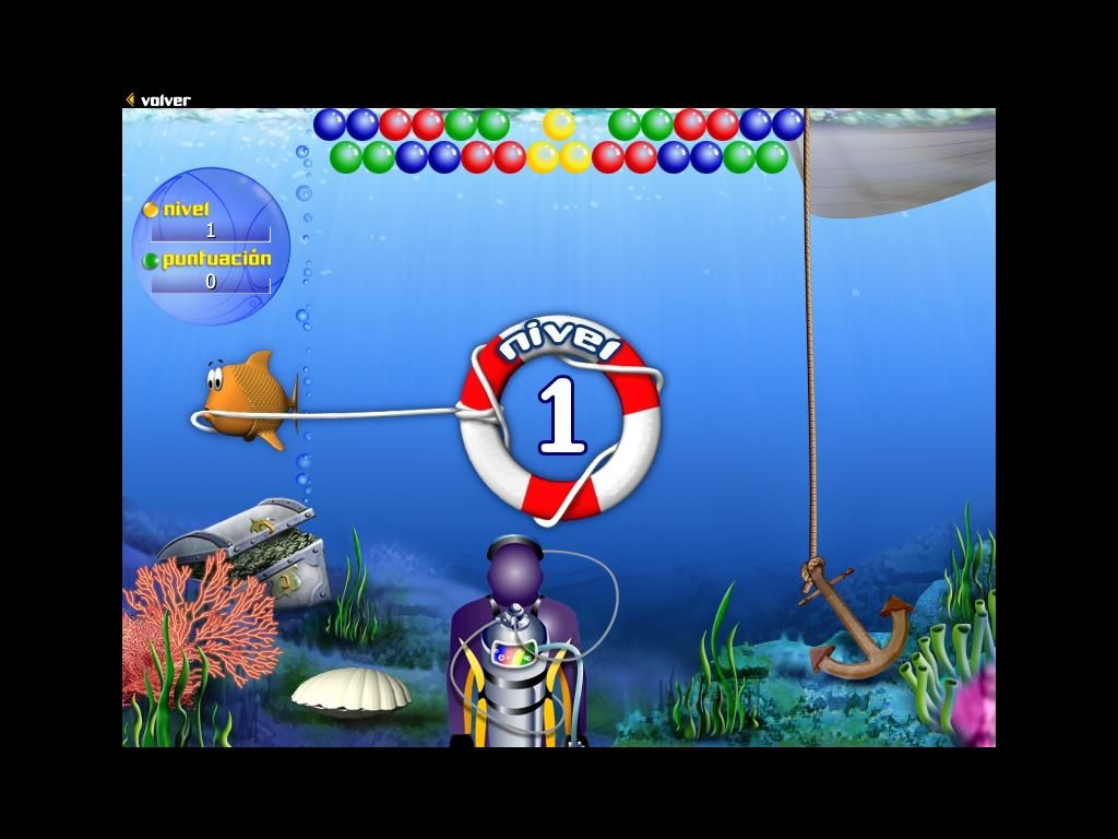 Bubbles (Windows) screenshot: The game begins.