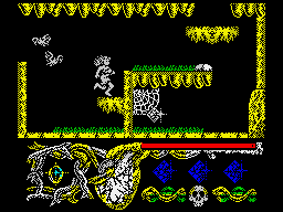 Hundra (ZX Spectrum) screenshot: Spider's web