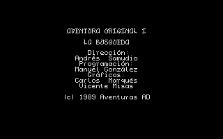 La Aventura Original (Atari ST) screenshot: Credits