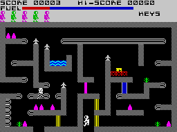 Caves of Doom (ZX Spectrum) screenshot: Dark place