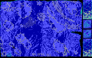 Heimdall (DOS) screenshot: Map (EGA)